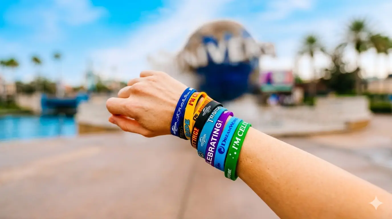 Pulseiras de celebração gratuitas no Universal Orlando