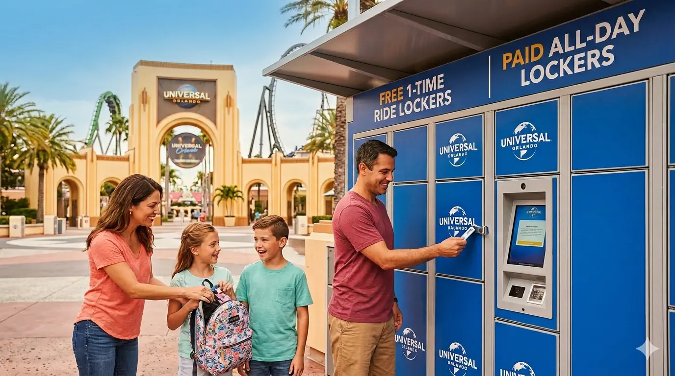 Armários no Universal Orlando: o que você precisa saber antes de ir